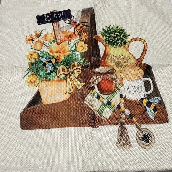 4 Pcs Fall Autumn Summer Thanksgiving Decorative Pillow Cover Case 18"X18" - Picture 5 of 9